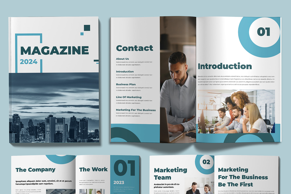 Corporate Magazine Design Layout