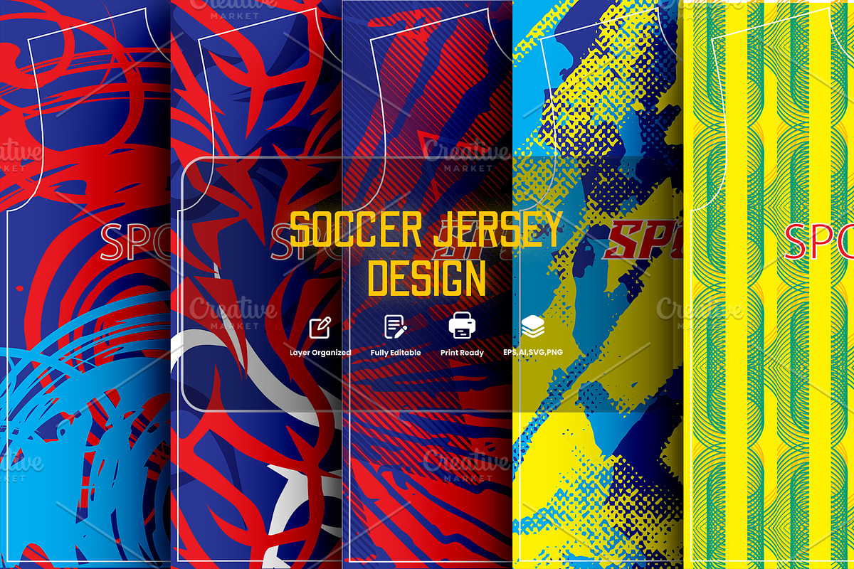 Modern Athletic Football Jersey, a Sport Illustration by samsulpassive (Photo 1 of 3)
