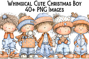 Whimsical Cute Christmas Boy Sublima, an Illustration by Pixels.Craft (Thumbnail 1 of 6)