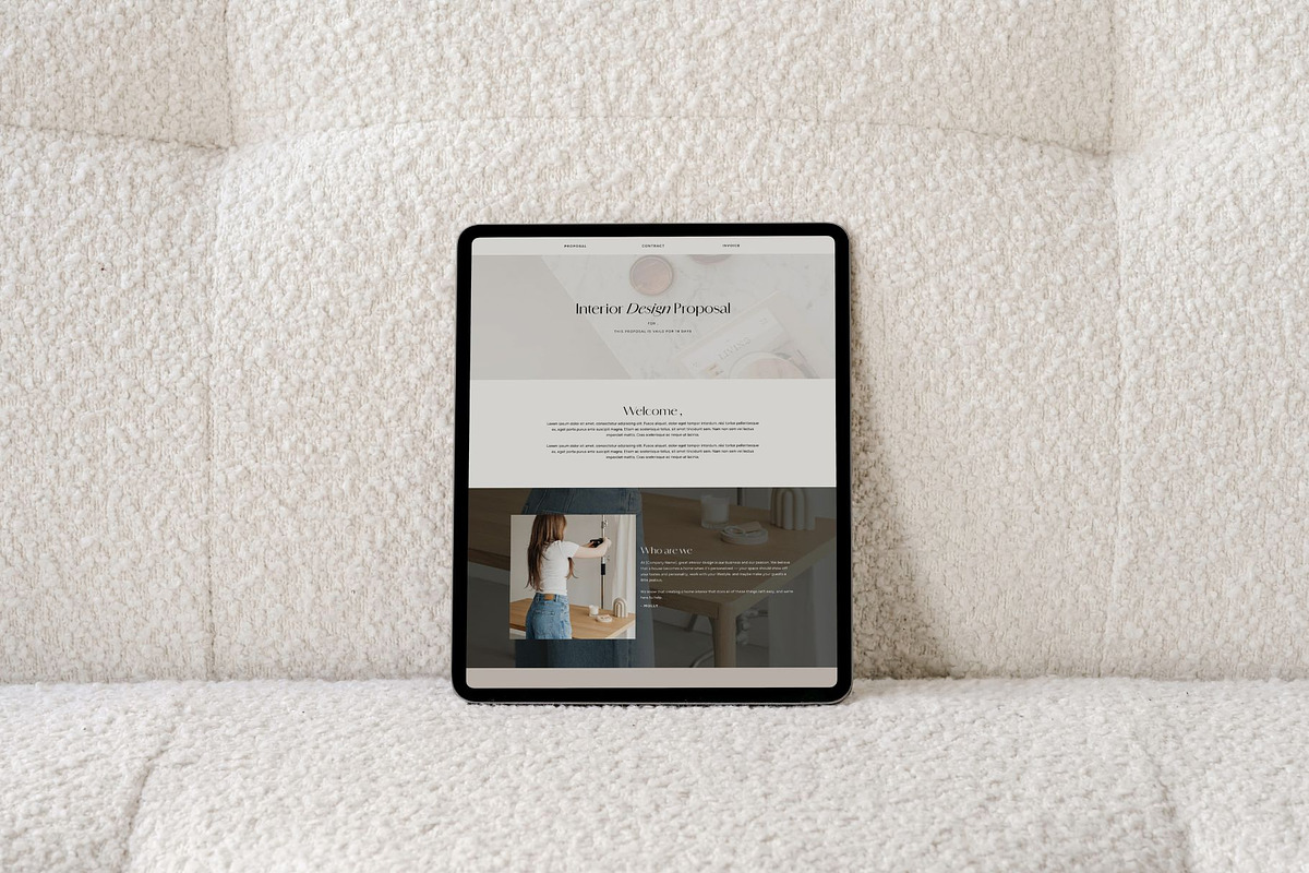 Interior Designer Dubsado Proposal, a Websites & App Template by Sarah Worboyes Designs (Photo 4 of 7)