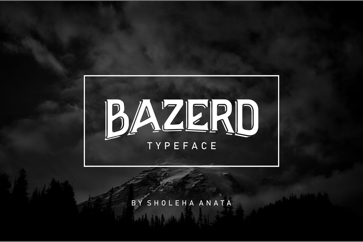 BAZERD - Typeface preview 5