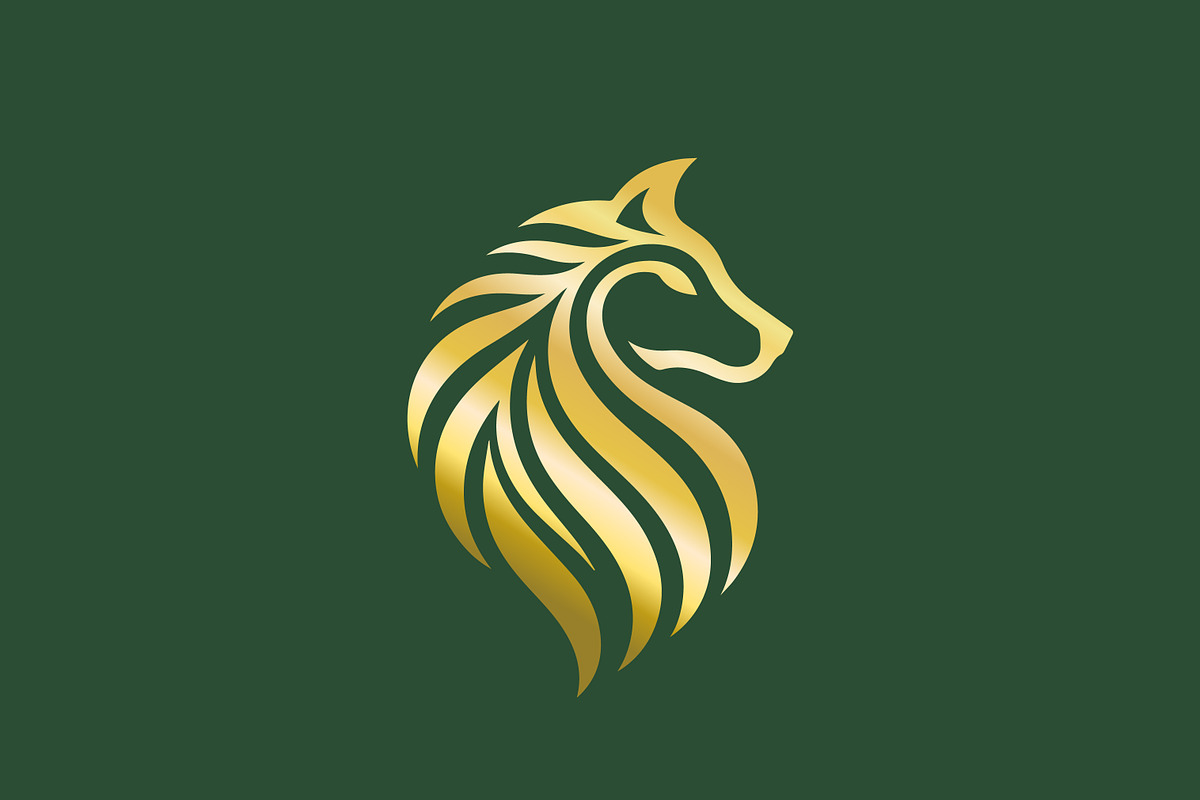 Abstract Gold Wolf Logo Fox Luxury, a Branding & Logo Template by Signatoro (Photo 1 of 3)
