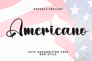 Americano | Script Font, a Handwritten Font by Scratchones (Thumbnail 1 of 8)