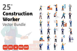 Construction Worker Vector Bundle