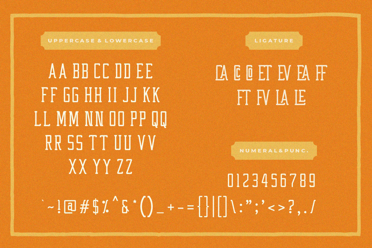 Western Wildler Slab Vintage, a Slab Serif Font by Creatype Studio (Photo 8 of 9)