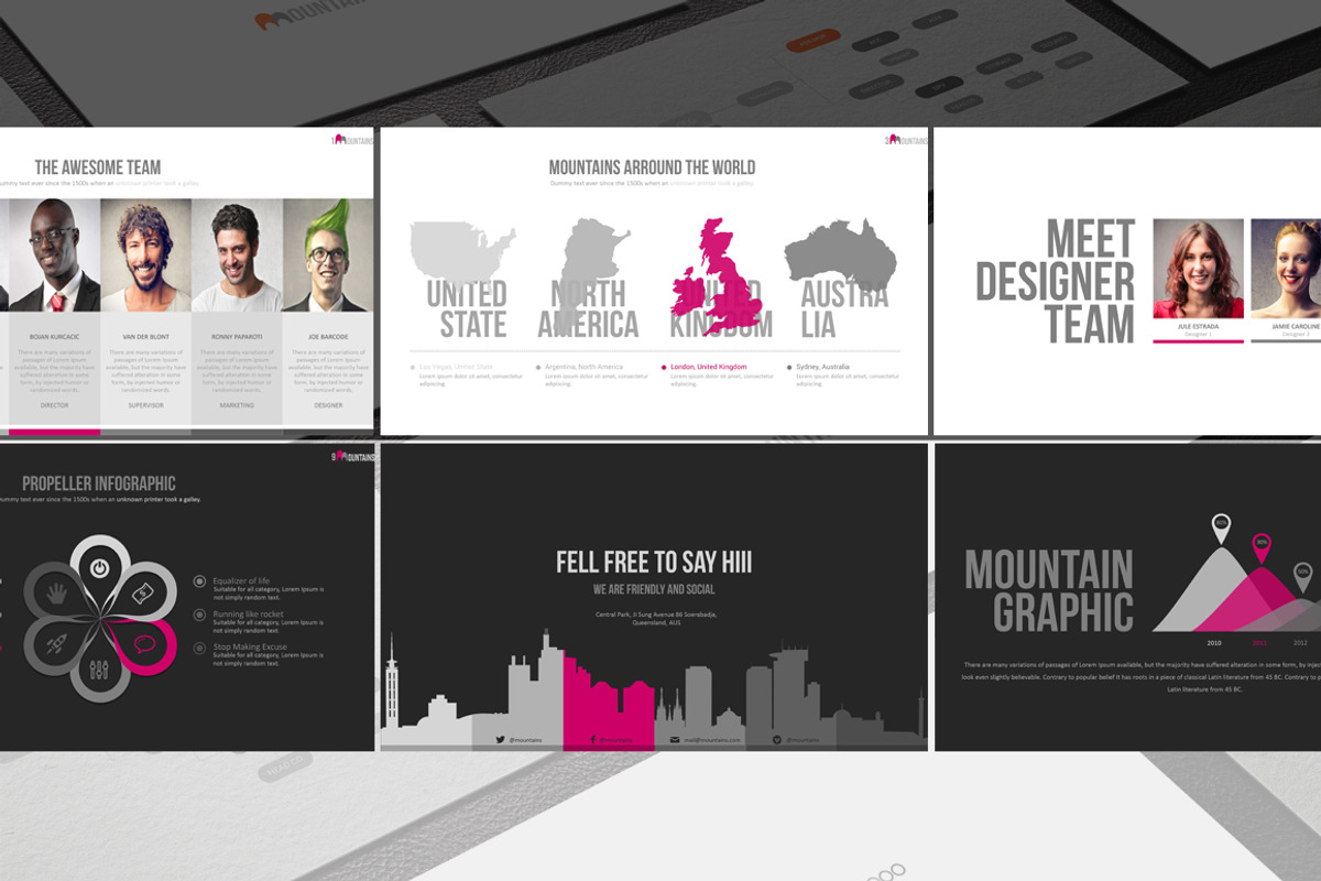 Mountains Powerpoint Template, a Presentation Template by Dedijuniadi (Photo 5 of 5)
