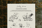 So Very Autumn: Line Art Clipart, a Seasonal Illustration by Purple (Thumbnail 2 of 15)