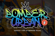 Bomber Urban - Graffiti Font, a Handwritten Font by Nirmana Visual (Thumbnail 9 of 9)