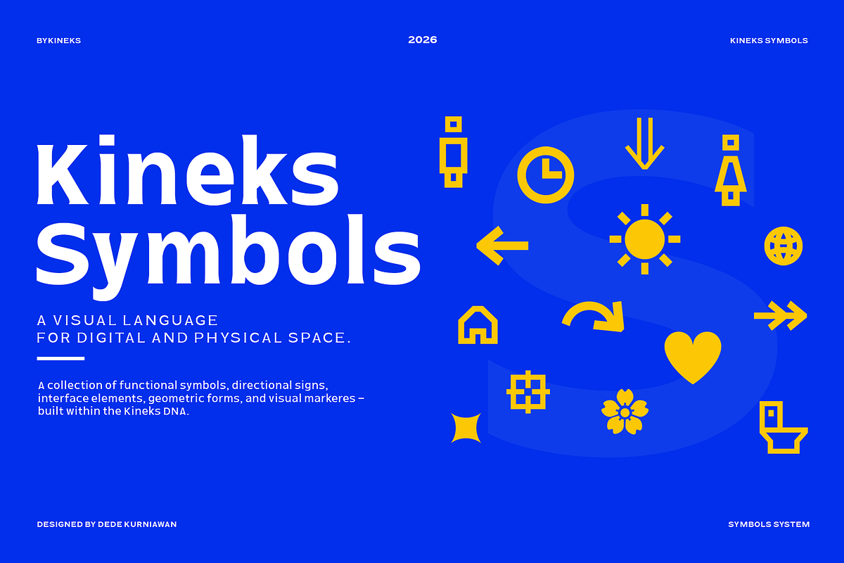 Kineks Symbol | Symbols Typeface, a Symbol Font by By Kineks (Photo 1 of 5)