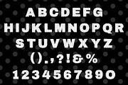 Cute Polka Dot Display Typeface, a Sans Serif Font by Fourteen Letter (Thumbnail 5 of 6)