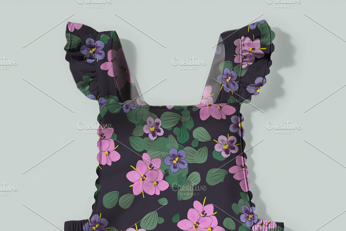Baby Girl Summer Romper Mockuup, a Hoody Mockup by Nora Gad (Photo 9 of 22)