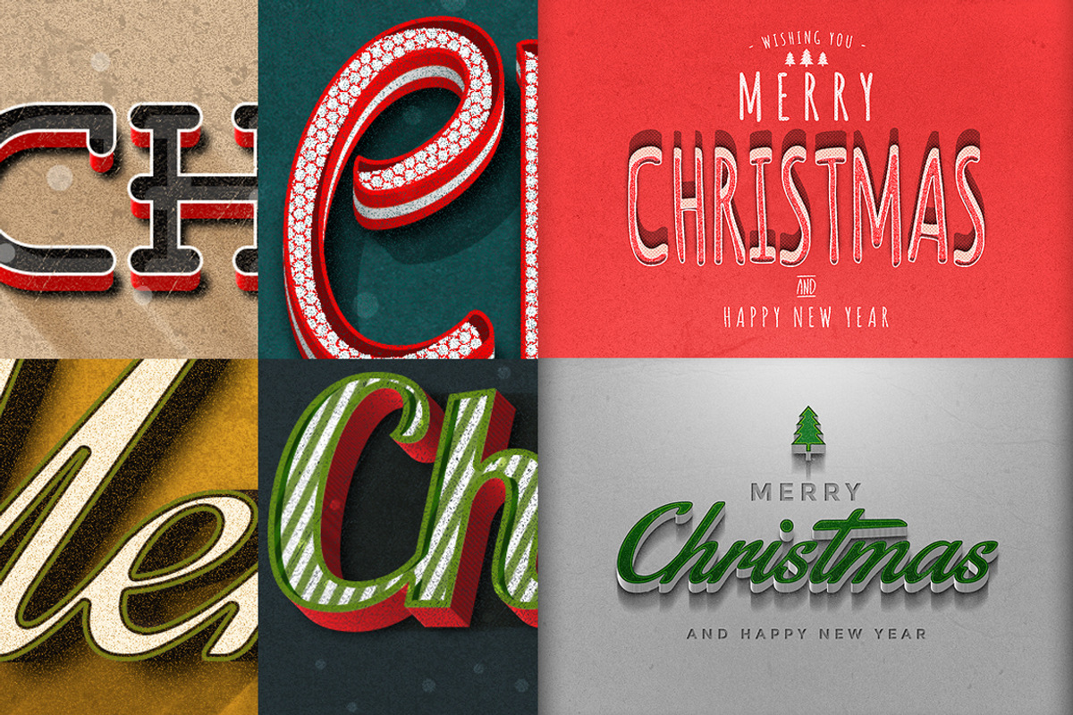 Christmas Text Effects Vol.2, a Brushes & More by Graphicdome (Photo 4 of 5)