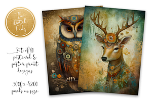 Bohemian Animals Postcards & Prints