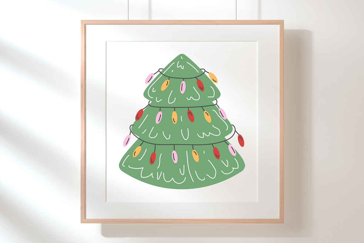 Christmas Clipart and Patterns, a Seasonal Illustration by CapriceMeDesigns (Photo 8 of 16)