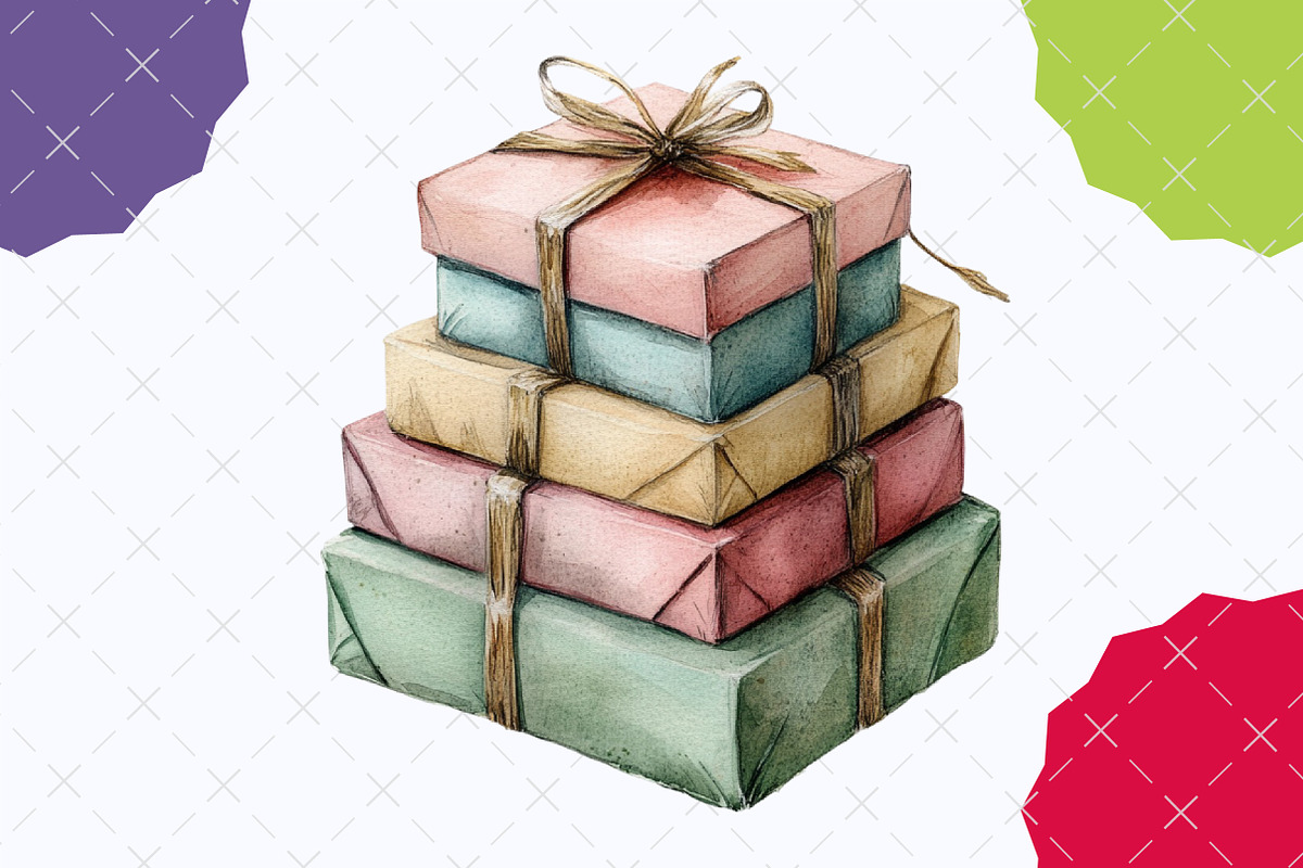 Happy Holidays Christmas Clipart, an Illustration by designcity5 (Photo 4 of 5)
