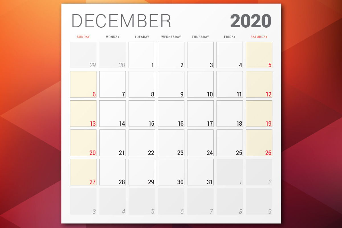 Monthly Planner 2020, a Stationery Template by AntartStock (Photo 3 of 4)