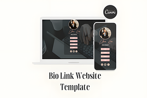 Canva Link in Bio Template, a Social Media Template by Ink Gallery