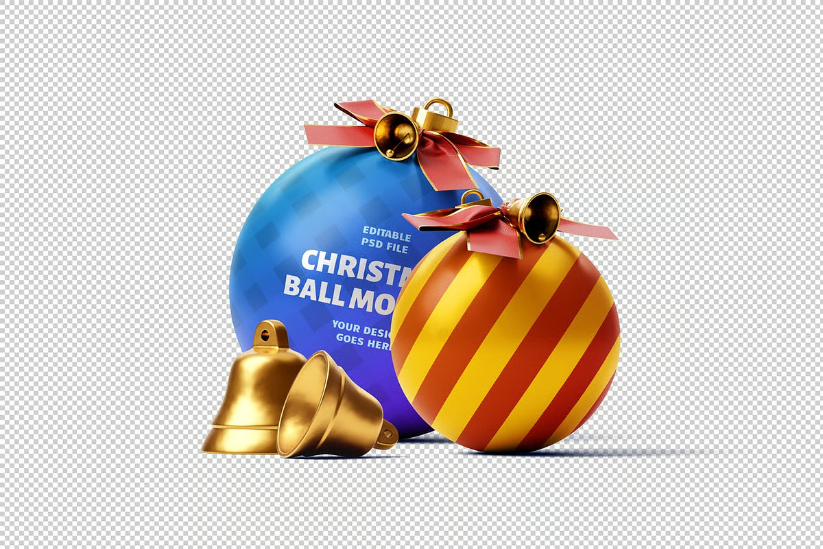 Christmas Ball Mockup, a Product Mockup by zpackcreative (Photo 2 of 6)