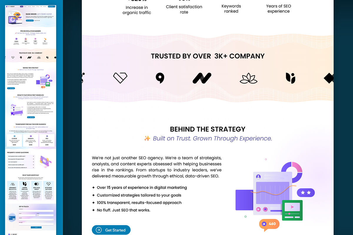 Seo Agency Wix Studio Website preview 4