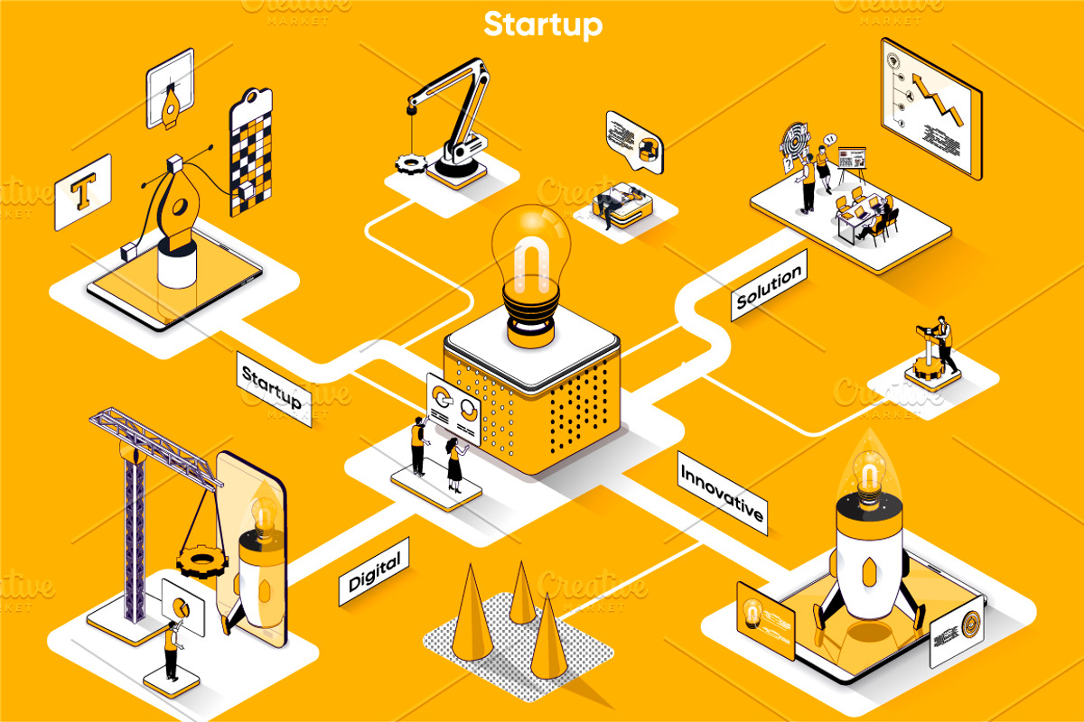 Isometric 3D Vector Illustrations, a Templates & Theme by alexdndz (Photo 26 of 32)