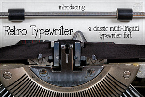 Retro Typewriter - A Classic Font