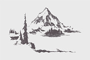 High detail mountain landscapes, an Illustration by TheMountBirdStudio (Thumbnail 2 of 9)