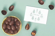 Easter Card with Eggs Mockup, an Advertising Mockup by skybluecreative (Thumbnail 3 of 3)