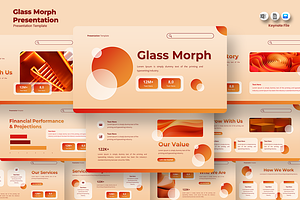 Glass Morph - Keynote Template, a Presentation Template by Iqsiart Studio