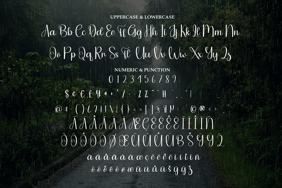Rainday | Script Font, a Handwritten Font by Scratchones (Photo 7 of 9)