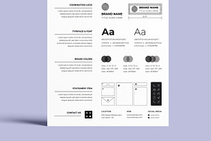 Brand Guidelines Poster Layout