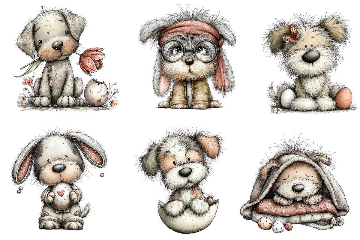 Boho easter bunny clipart, an Illustration by CreationArt (Photo 4 of 4)