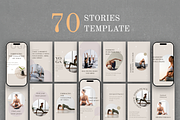 Yoga Instagram Stories Pack Canva, a Social Media Template by VeliusCreativeStudio (Thumbnail 3 of 9)