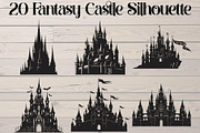 Fantasy Castle Silhouette, an Object Graphic by Creativeshirt (Thumbnail 1 of 20)