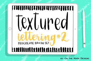 Textured Lettering Brushes Set 2