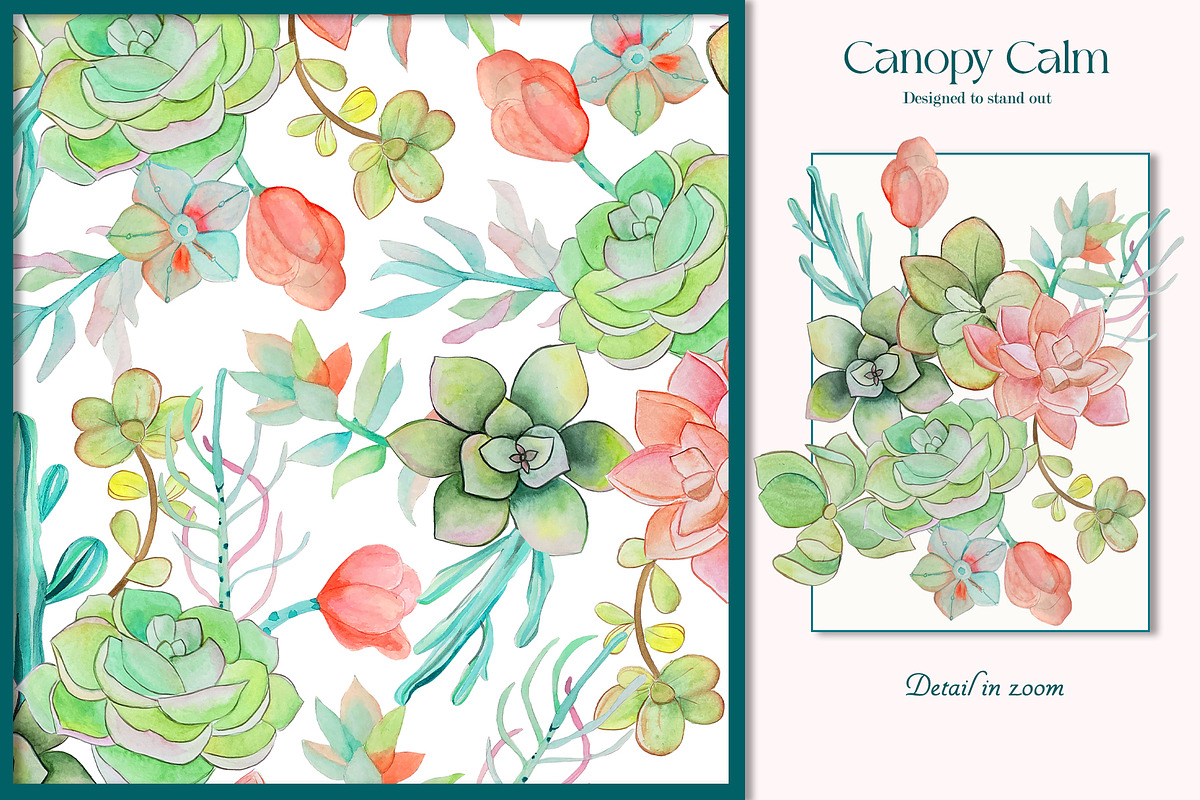 Canopy Calm Prints & Patterns, a Pattern Graphic by GND ART STUDIO