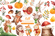 Cute Woodland Clipart PNG, an Object Illustration by MockupWizard (Thumbnail 1 of 5)