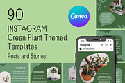 90 Canva Green Plant Theme Instagram, a Social Media Template by Emerald Eyes Design (Thumbnail 3 of 4)