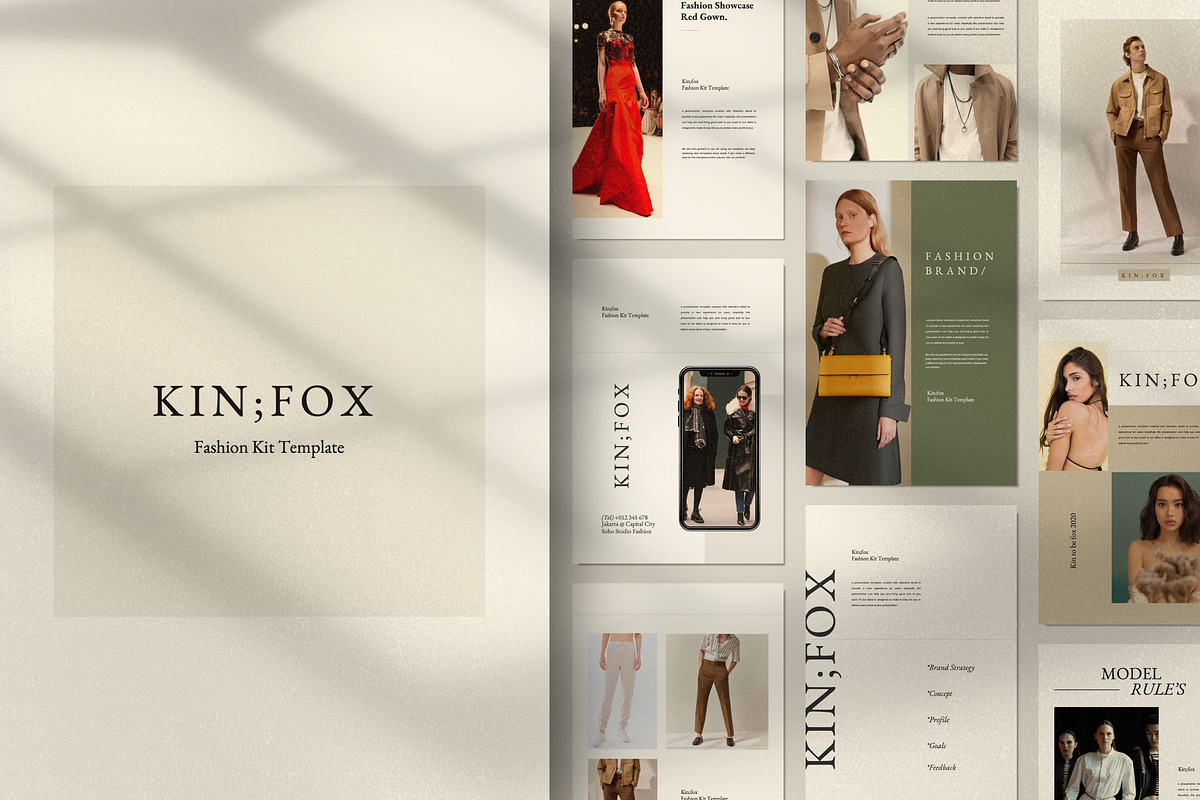 Kinfox - A4 Potrait Google Slide, a Presentation Template by Dirtytemp Studio (Photo 1 of 8)