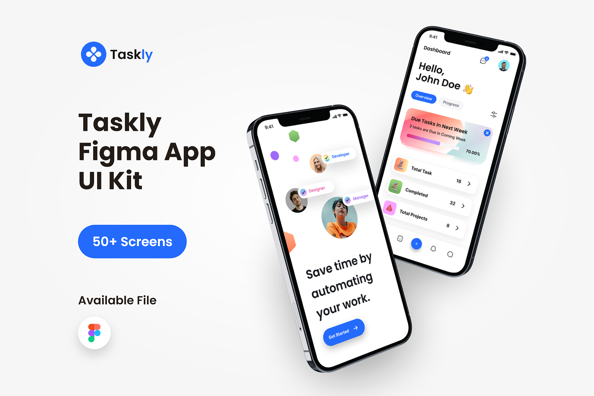 Taskly: Productivity Figma IOS UI Kit