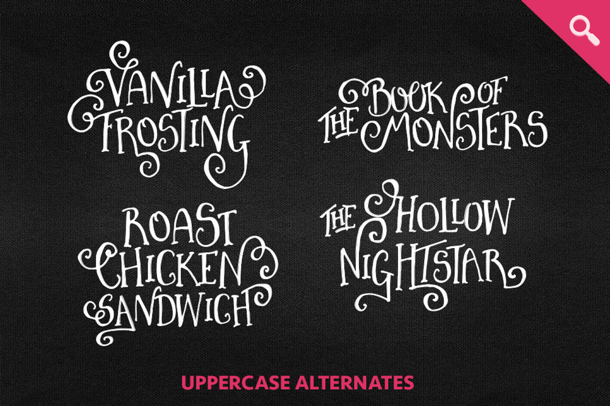 Vanilla Frosting Typeface preview 2