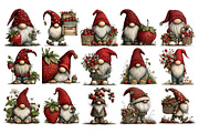 Strawberry Gnome PNG Clipart, a Seasonal Illustration by Nicolle's Colorful Art (Thumbnail 3 of 4)