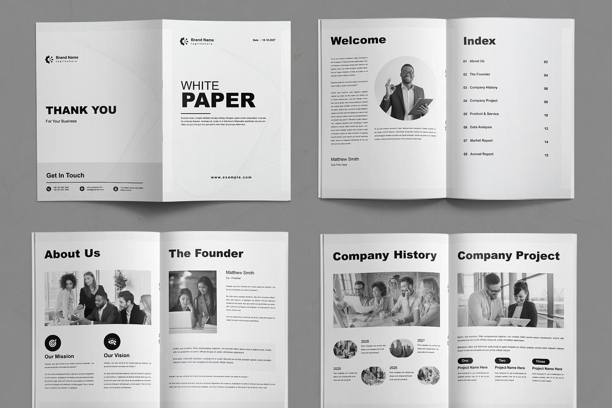 White Paper Template, a Brochure Template by ContestDesign (Photo 2 of 3)