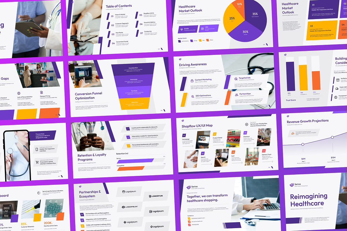 Healthcare Commerce PowerPoint preview 4