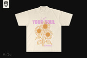 Inspirational Sunflower T-shirt, a Decorative Illustration by shaondesigns (Thumbnail 4 of 4)