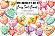 Valentine's Day Candy Hearts Clipart, a Graphic by CitraGraphics (Thumbnail 1 of 3)