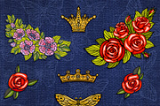 Hummingbird Roses Embroidered Patch, a Graphic by Iraida_Bearlala (Thumbnail 4 of 7)