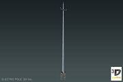 Electric Poles, an Environmental 3D Model by 3DCaster (Thumbnail 6 of 9)