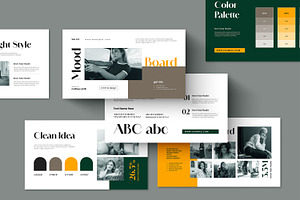 Minimal Brand Mood Board Template, an UI Kit Template by ContestDesign