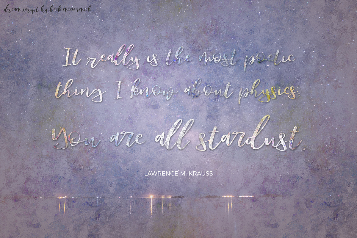 Dream Script with Swashes, a Script Font by Beck McCormick (Photo 5 of 11)
