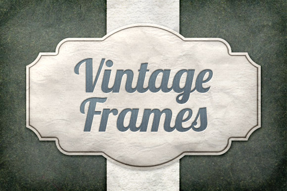 Vintage Frames Vector Pack 1